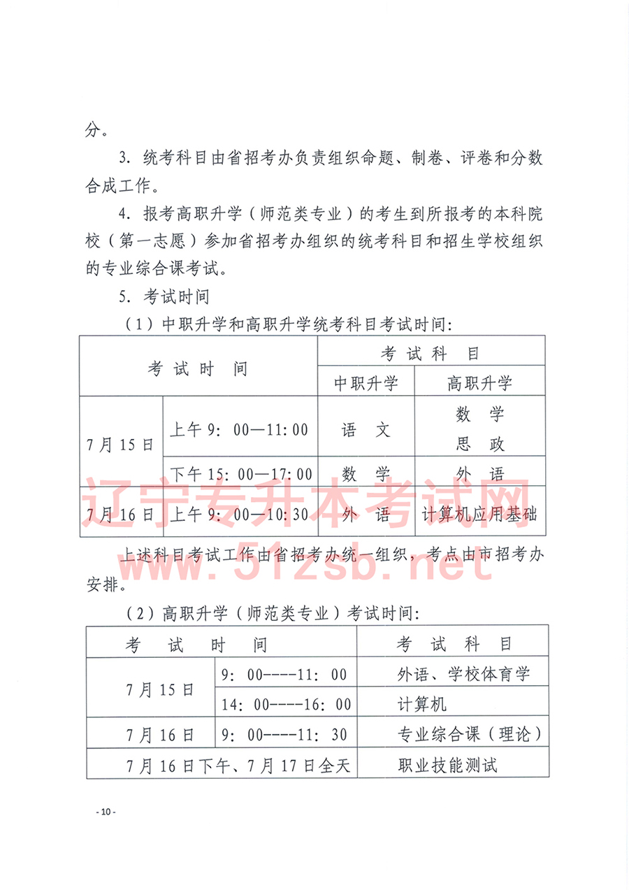 2017年辽宁专升本考试招生工作实施办法的通知